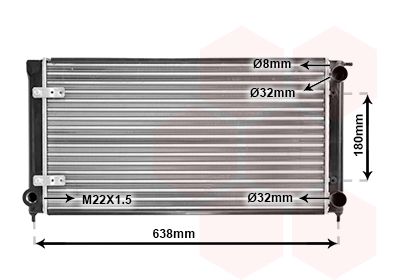 VAN WEZEL Radiators, Motora dzesēšanas sistēma 58002048